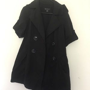 Black short sleeve jacket
